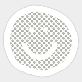 Smiley Face Pattern Lead Crystal Sticker